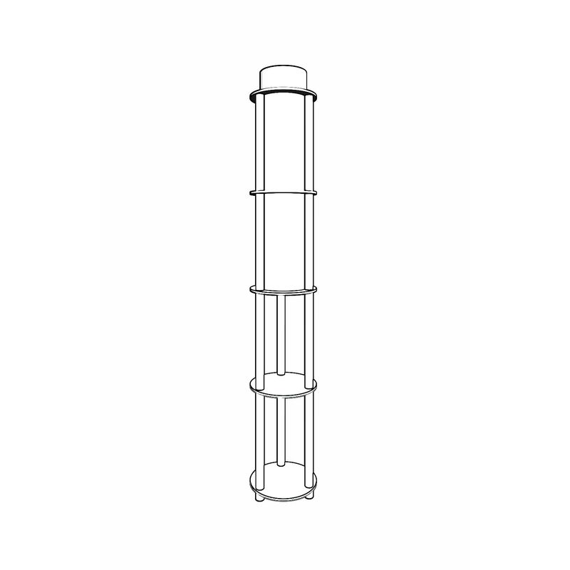 Casa si Gradina - Corpuri si surse de iluminat - Veioze si lampi - Lampadare - Lampadar, Opviq, mdf si hartie craft, nuc, 150 cm - Infinity.ro