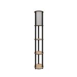 Casa si Gradina - Corpuri si surse de iluminat - Veioze si lampi - Lampadare - Lampadar, Opviq, mdf si hartie craft, nuc, 150 cm - Infinity.ro