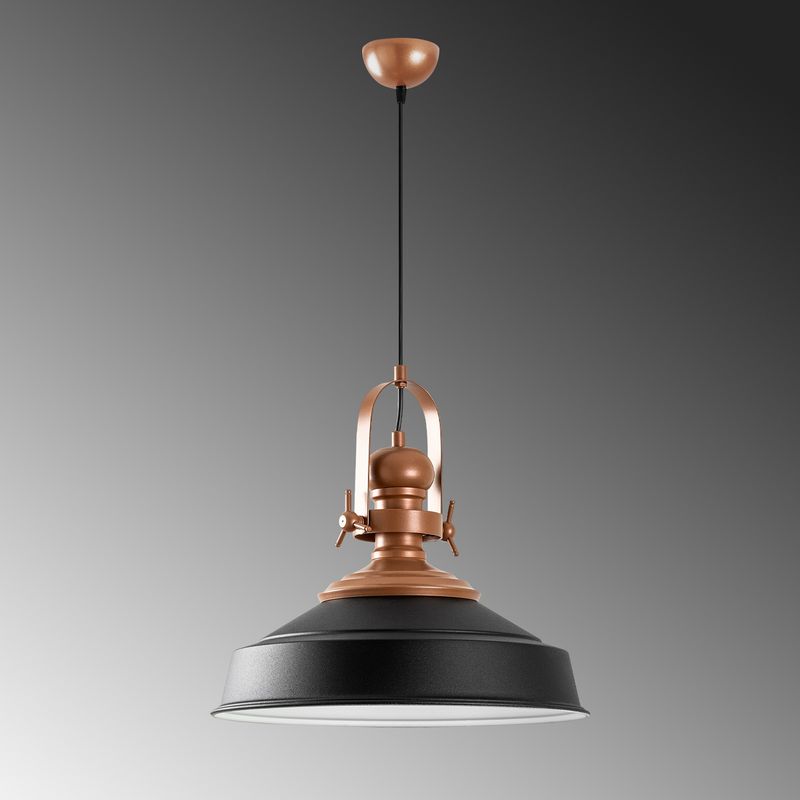 Casa si Gradina - Corpuri si surse de iluminat - Lustre si pendule - Lustra, Opviq, metal, negru, diametru 41 cm, inaltime reglabila 45-130 cm - Infinity.ro
