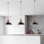 Casa si Gradina - Corpuri si surse de iluminat - Lustre si pendule - Lustra, Opviq, metal, negru, diametru 41 cm, inaltime reglabila 45-130 cm - Infinity.ro
