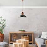 Casa si Gradina - Corpuri si surse de iluminat - Lustre si pendule - Lustra, Opviq, metal, negru, diametru 41 cm, inaltime reglabila 45-130 cm - Infinity.ro