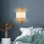 Casa si Gradina - Corpuri si surse de iluminat - Plafoniere, aplice si spoturi - Aplica, Opviq, metal, auriu alb, 35x75x10 cm - Infinity.ro