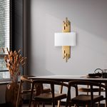 Casa si Gradina - Corpuri si surse de iluminat - Plafoniere, aplice si spoturi - Aplica, Opviq, metal, auriu alb, 35x75x10 cm - Infinity.ro