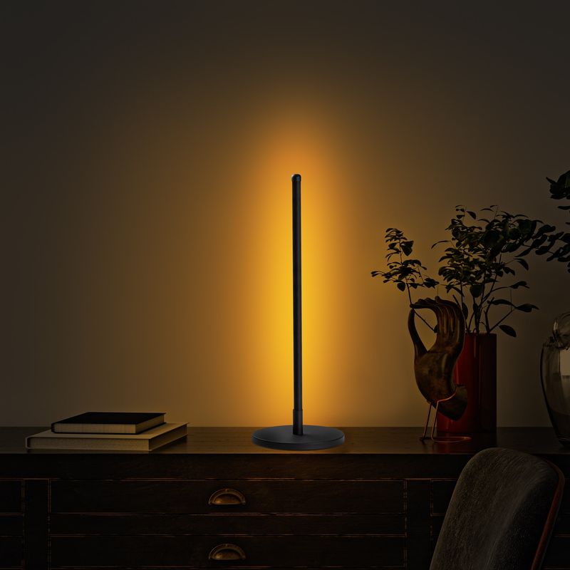 Casa si Gradina - Corpuri si surse de iluminat - Veioze si lampi - Veioze - Veioza, Opviq, metal, negru, 18x51 cm - Infinity.ro