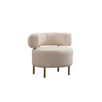Casa si Gradina - Mobilier - Scaune si fotolii - Fotolii - Fotoliu, Atelier Del Sofa, lemn de fag si panouri aglomerate, alb, 76x85x80 cm - Infinity.ro