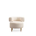 Casa si Gradina - Mobilier - Scaune si fotolii - Fotolii - Fotoliu, Atelier Del Sofa, lemn de fag si panouri aglomerate, alb, 76x85x80 cm - Infinity.ro