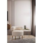 Casa si Gradina - Mobilier - Scaune si fotolii - Fotolii - Fotoliu, Atelier Del Sofa, lemn de fag si panouri aglomerate, alb, 76x85x80 cm - Infinity.ro