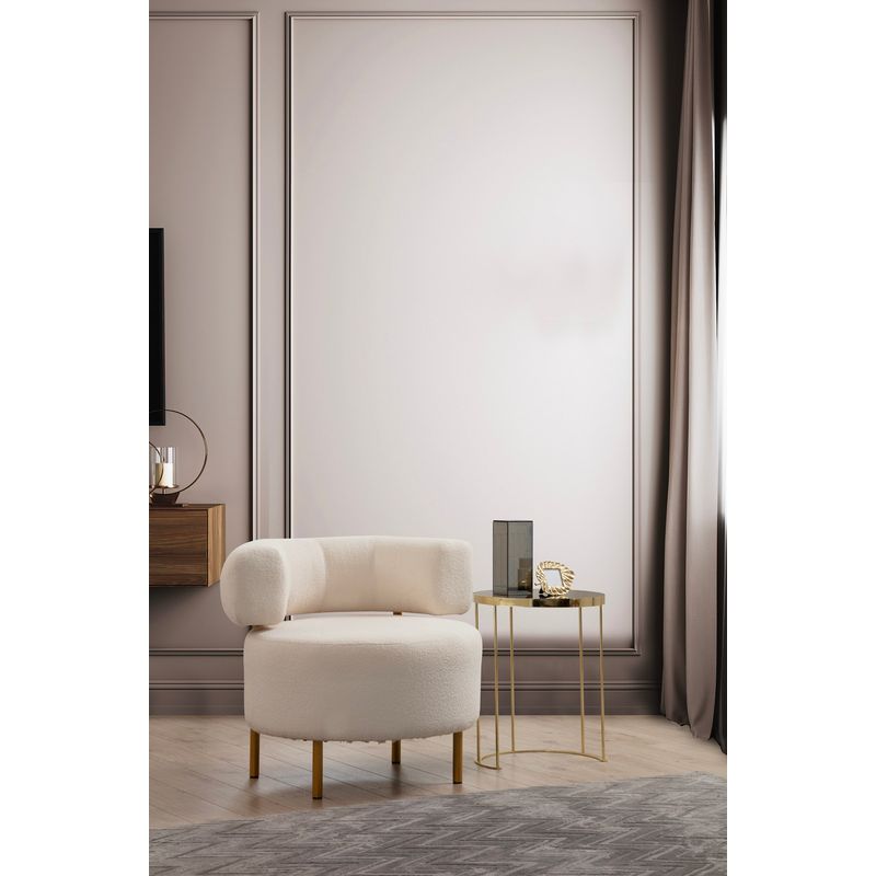 Casa si Gradina - Mobilier - Scaune si fotolii - Fotolii - Fotoliu, Atelier Del Sofa, lemn de fag si panouri aglomerate, alb, 76x85x80 cm - Infinity.ro