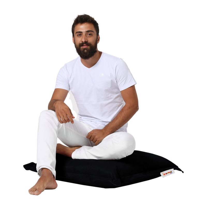 Casa si Gradina - Gradina si terasa - Mobilier exterior - Perne decorative exterior - Perna de gradina, Hanah Home, negru, 70x70 cm, poliester, impermeabila - Infinity.ro