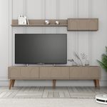 Casa si Gradina - Mobilier - Comode si corpuri - Console - Corp tv, Hanah Home, pal melaminat, atlas si nuc, 180x44x35 cm - Infinity.ro