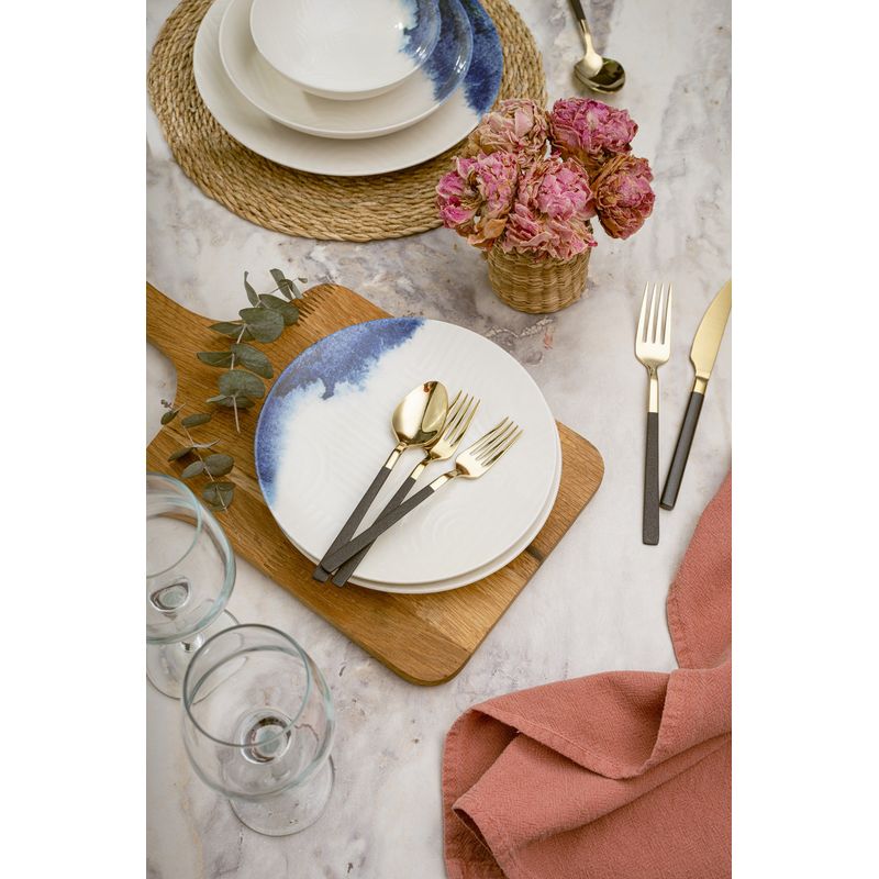 Casa si Gradina - Bucatarie si vesela - Vesela si tacamuri - Servicii de masa - Serviciu de masa, Hermia, portelan, multicolor, 24 piese, 387GRP1349 - Infinity.ro