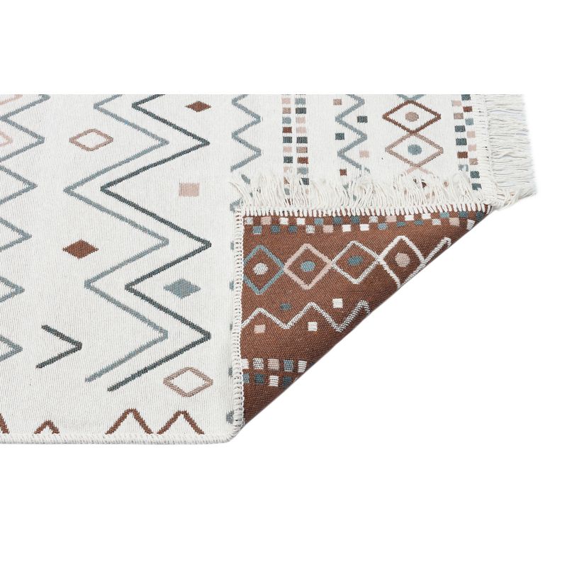Casa si Gradina - Textile si covoare - Covoare - Covoare casa - Covor, Conceptum Hypnose, bej, albastru, mink, 120x180 cm, 100% bumbac, tesatura plata, lavabil la masina - Infinity.ro