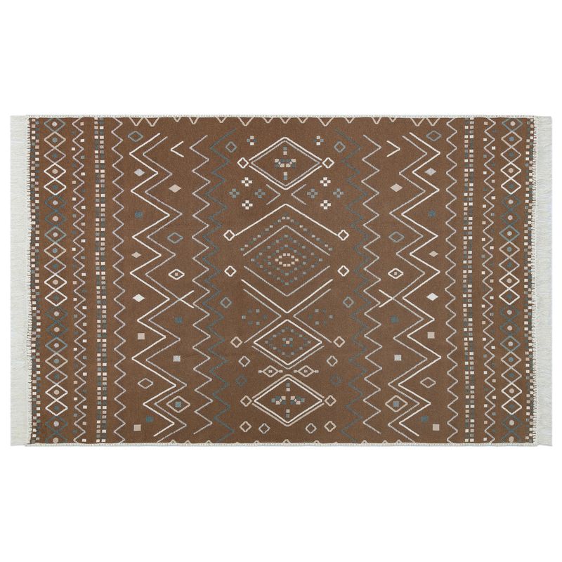 Casa si Gradina - Textile si covoare - Covoare - Covoare casa - Covor, Conceptum Hypnose, bej, albastru, mink, 120x180 cm, 100% bumbac, tesatura plata, lavabil la masina - Infinity.ro