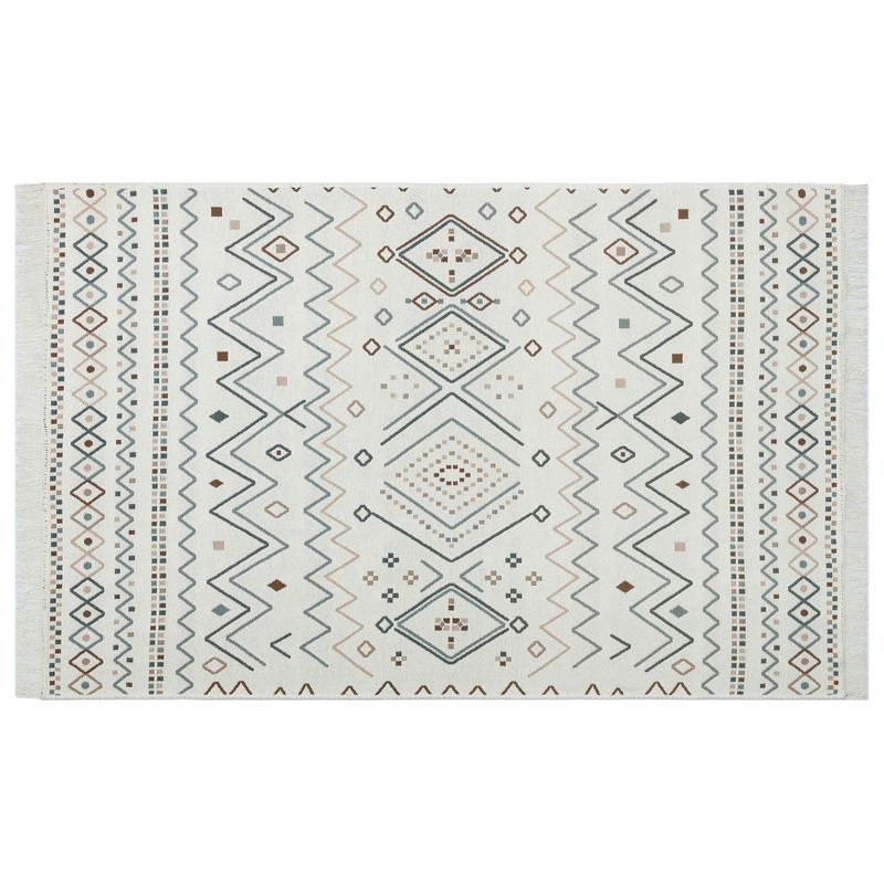 Casa si Gradina - Textile si covoare - Covoare - Covoare casa - Covor, Conceptum Hypnose, bej, albastru, mink, 120x180 cm, 100% bumbac, tesatura plata, lavabil la masina - Infinity.ro