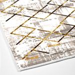 Casa si Gradina - Textile si covoare - Covoare - Covoare casa - Covor, Conceptum Hypnose, auriu, 80x200 cm, 100% poliester, antiderapant, lavabil la masina - Infinity.ro