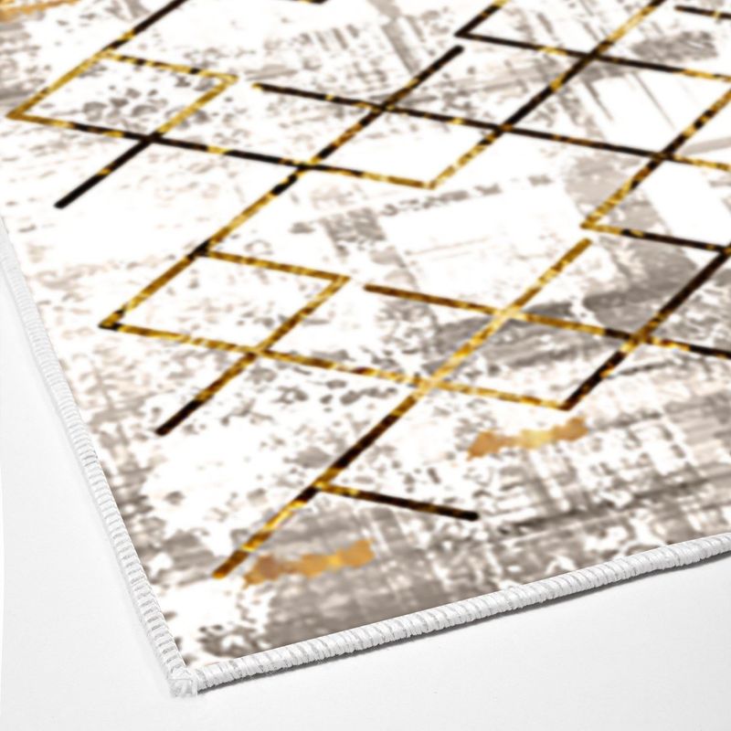 Casa si Gradina - Textile si covoare - Covoare - Covoare casa - Covor, Conceptum Hypnose, auriu, 80x200 cm, 100% poliester, antiderapant, lavabil la masina - Infinity.ro
