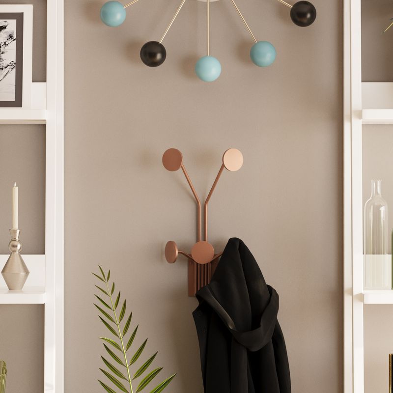 Casa si Gradina - Mobilier - Organizare si depozitare - Cuiere - Cuiere de perete, Wallxpert, metal, cupru, 24x16x40 cm - Infinity.ro