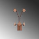 Casa si Gradina - Mobilier - Organizare si depozitare - Cuiere - Cuiere de perete, Wallxpert, metal, cupru, 24x16x40 cm - Infinity.ro