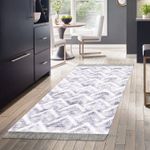 Casa si Gradina - Textile si covoare - Covoare - Covoare casa - Covor, Conceptum Hypnose, mov, 100x200 cm, 100% poliester, antiderapant, lavabil la masina - Infinity.ro
