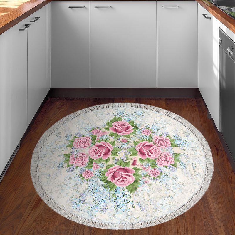 Casa si Gradina - Textile si covoare - Covoare - Covoare casa - Covor, Conceptum Hypnose, pudra, 120x120 cm, 100% poliamida, antiderapant - Infinity.ro