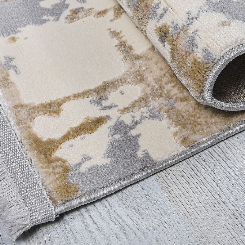 Casa si Gradina - Textile si covoare - Covoare - Covoare casa - Covor de hol, Conceptum Hypnose, gri bej crem, 120x400 cm, 60% polipropilena 40% poliester - Infinity.ro