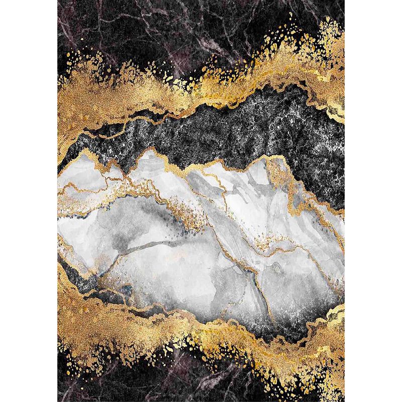 Casa si Gradina - Textile si covoare - Covoare - Covoare casa - Covor, Conceptum Hypnose, alb gri auriu negru, 160x230 cm, 100% poliester, antiderapant - Infinity.ro