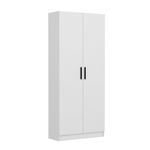 Casa si Gradina - Mobilier - Organizare si depozitare - Cuiere - Cuier, Hanah Home, pal melaminat, alb, 90x35x210 cm - Infinity.ro