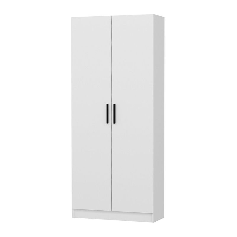 Casa si Gradina - Mobilier - Organizare si depozitare - Cuiere - Cuier, Hanah Home, pal melaminat, alb, 90x35x210 cm - Infinity.ro