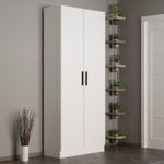 Casa si Gradina - Mobilier - Organizare si depozitare - Cuiere - Cuier, Hanah Home, pal melaminat, alb, 90x35x210 cm - Infinity.ro