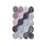 Casa si Gradina - Textile si covoare - Covoare - Covoare casa - Covor, Conceptum Hypnose, mov liliac antracit, 80x120 cm, 100% poliester, antiderapant, lavabil la masina - Infinity.ro