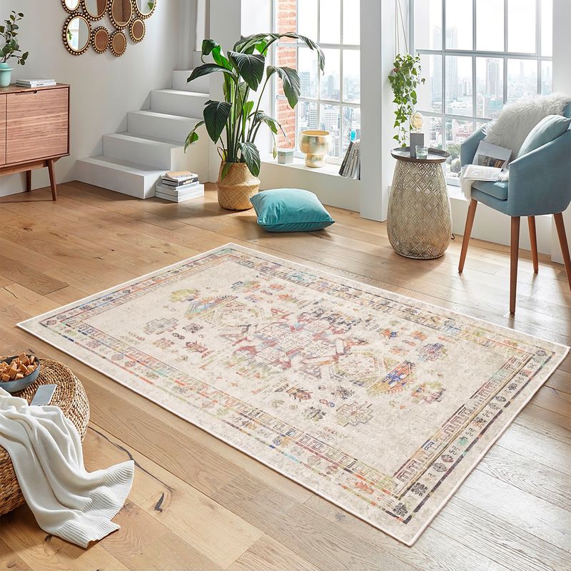 Casa si Gradina - Textile si covoare - Covoare - Covoare casa - Covor, Conceptum Hypnose, crem, 120x180 cm, 70% bumbac, 30% chenille, antiderapant - Infinity.ro