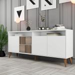 Casa si Gradina - Mobilier - Comode si corpuri - Console - Consola, Hanah Home, PAL melaminat, alb, 180x78x35 cm - Infinity.ro