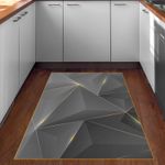 Casa si Gradina - Textile si covoare - Covoare - Covoare casa - Covor, Conceptum Hypnose, auriu negru, 120x180 cm, 100% poliester, antiderapant, lavabil la masina - Infinity.ro
