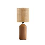 Casa si Gradina - Corpuri si surse de iluminat - Veioze si lampi - Veioze - Veioza, Opviq, lemn si bambus, bej, inaltime 35 cm - Infinity.ro