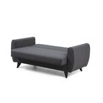 Casa si Gradina - Mobilier - Canapele si coltare - Canapele - Canapea extensibila 2 locuri, Atelier Del Sofa, poliester texturat, gri inchis, 158x86x77 cm - Infinity.ro