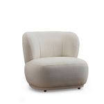 Casa si Gradina - Mobilier - Scaune si fotolii - Fotolii - Fotoliu, Hanah Home, lemn fag si pal, alb, 85x78x80 cm - Infinity.ro
