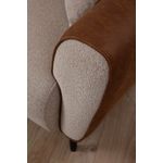 Casa si Gradina - Mobilier - Scaune si fotolii - Fotolii - Fotoliu, Atelier Del Sofa, lemn de fag, bej si scorţişoara, 100x85x85 cm - Infinity.ro