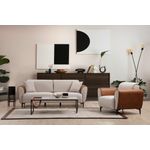 Casa si Gradina - Mobilier - Scaune si fotolii - Fotolii - Fotoliu, Atelier Del Sofa, lemn de fag, bej si scorţişoara, 100x85x85 cm - Infinity.ro