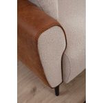 Casa si Gradina - Mobilier - Scaune si fotolii - Fotolii - Fotoliu, Atelier Del Sofa, lemn de fag, bej si scorţişoara, 100x85x85 cm - Infinity.ro