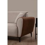 Casa si Gradina - Mobilier - Scaune si fotolii - Fotolii - Fotoliu, Atelier Del Sofa, lemn de fag, bej si scorţişoara, 100x85x85 cm - Infinity.ro