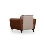 Casa si Gradina - Mobilier - Scaune si fotolii - Fotolii - Fotoliu, Atelier Del Sofa, lemn de fag, bej si scorţişoara, 100x85x85 cm - Infinity.ro