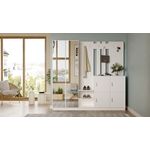 Casa si Gradina - Mobilier - Organizare si depozitare - Cuiere - Cuier hol, Hanah Home, pal melaminat, alb, 187.2x37.5x180 cm - Infinity.ro