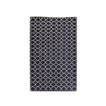 Casa si Gradina - Textile si covoare - Covoare - Covoare casa - Covor de hol, Conceptum Hypnose, negru alb, 80x200 cm, 100% poliester, antiderapant - Infinity.ro