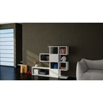 Casa si Gradina - Mobilier - Biblioteci si rafturi - Biblioteci - Biblioteca, Hanah Home, pal melaminat, alb, 120x109x19.5 cm - Infinity.ro