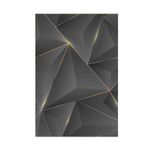 Casa si Gradina - Textile si covoare - Covoare - Covoare casa - Covor, Conceptum Hypnose, auriu negru, 120x180 cm, 100% poliester, antiderapant, lavabil la masina - Infinity.ro