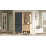 Casa si Gradina - Mobilier - Organizare si depozitare - Cuiere - Cuier hol, Hanah Home, PAL melaminat, stejar antracit, 147.4x35.5x195.6 cm - Infinity.ro