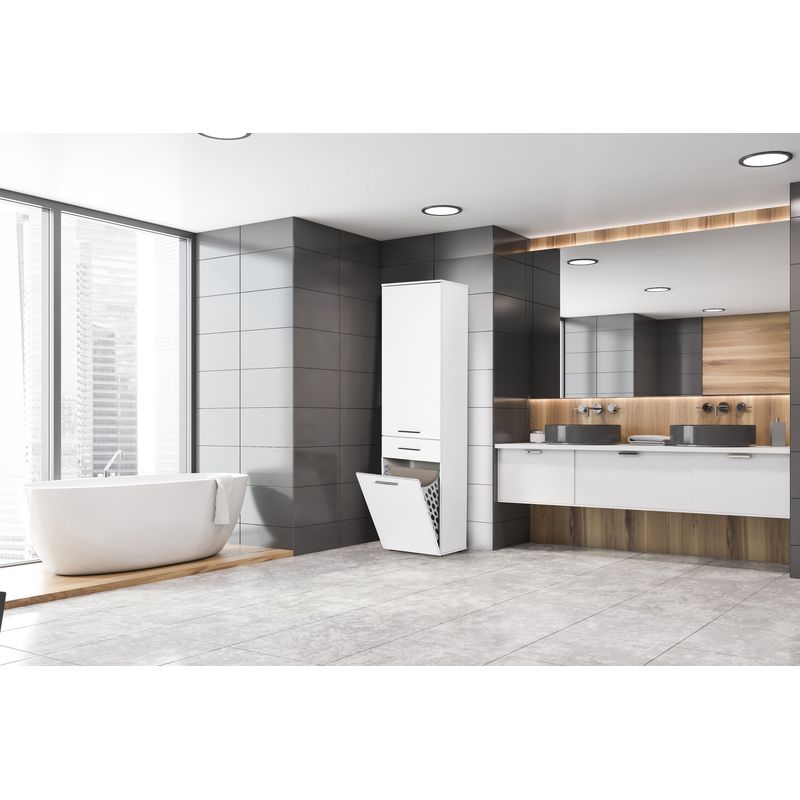 Casa si Gradina - Mobilier - Dulapuri si sifoniere - Dulapuri - Dulap multifunctional, Hanah Home, pal melaminat, alb, 52x38x187 cm - Infinity.ro