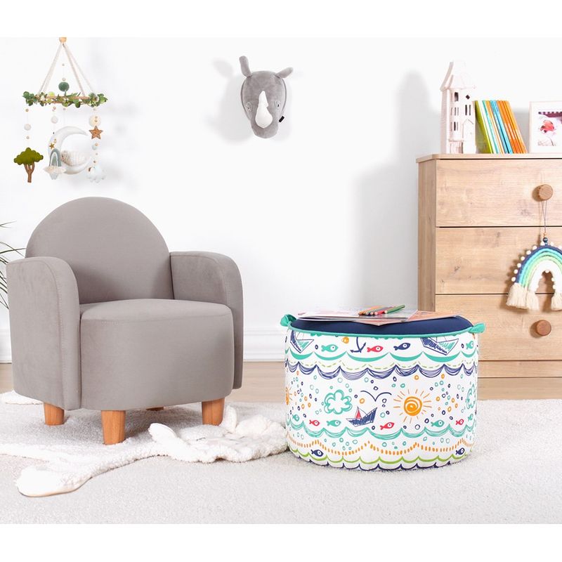 Casa si Gradina - Mobilier - Scaune si fotolii - Fotolii - Fotoliu copii, Atelier Del Sofa, 100% microfibra, multicolor, 44x44x30 cm - Infinity.ro