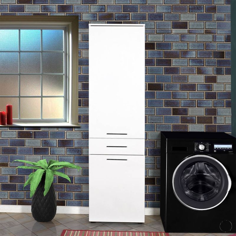 Casa si Gradina - Mobilier - Dulapuri si sifoniere - Dulapuri - Dulap multifunctional, Hanah Home, pal melaminat, alb, 52x38x187 cm - Infinity.ro