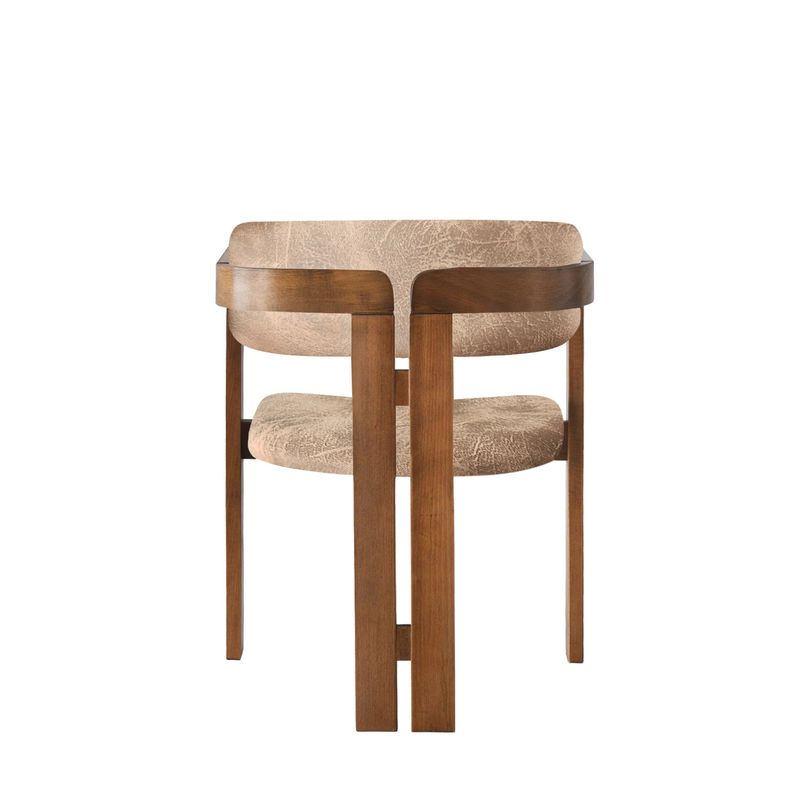 Casa si Gradina - Mobilier - Scaune si fotolii - Fotolii - Fotoliu, Hanah Home, lemn, nuc bej, 58x76x49 cm - Infinity.ro